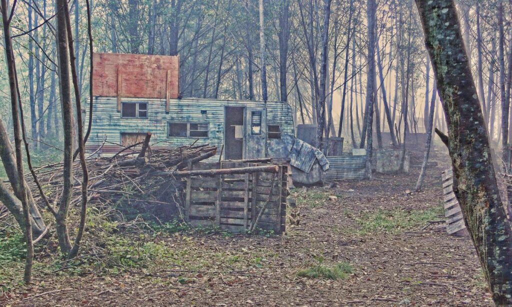 campo de paintball zonas